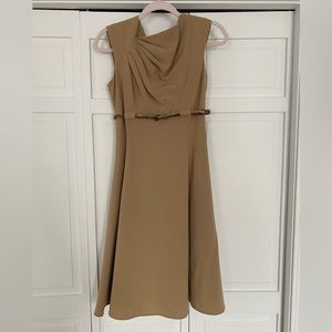 Calvin Klein - a-line business dress with an asymmetrical neckline